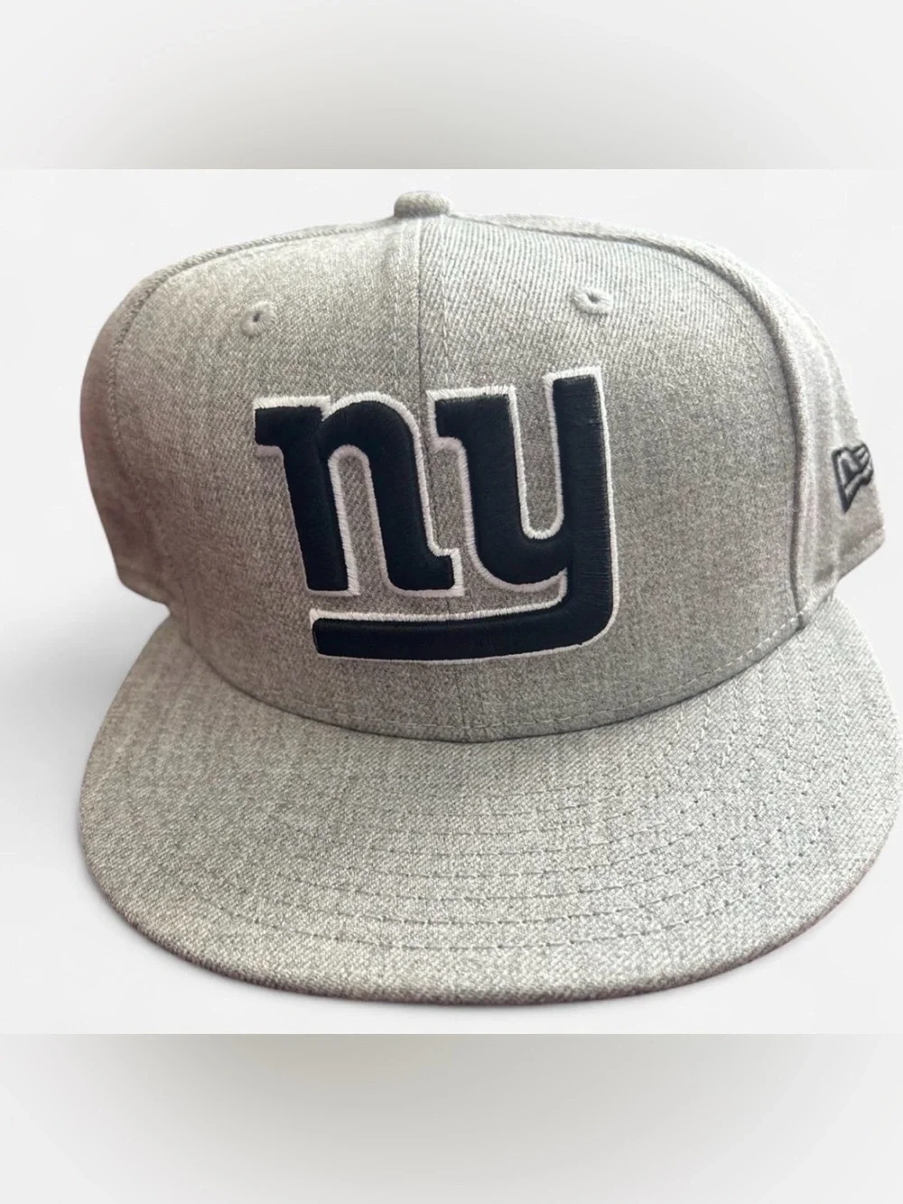 New York Giants Gray Fitted Hat with NY Logo 7 5/8
